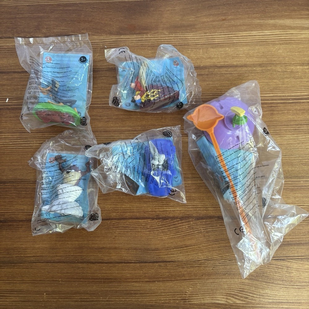 Burger King Looney Tunes Back in Action 2003 Sealed Kids Meal Toy Lot of 5